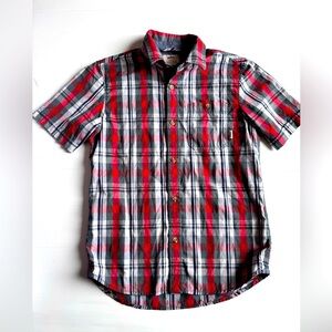 Vans Boys Short Sleeve Blouse Size Medium